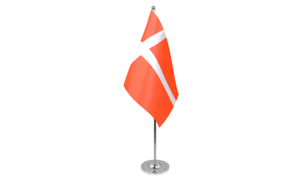 Denmark Satin Table Flag